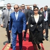 السفيرة نميرة نجم مع الرئيس السيسي