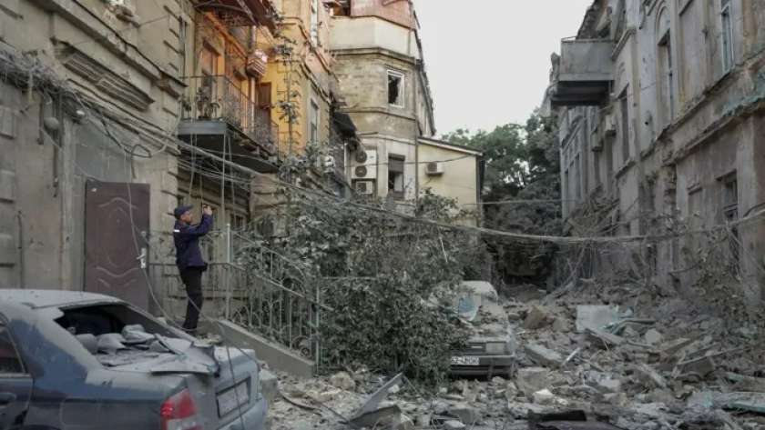 هجوم روسي على مبنى للشرطة بأوكرانيا