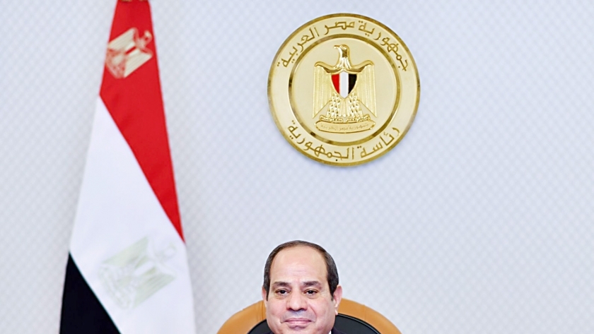 الرئيس عبدالفتاح السيسي خلال إلقاء كلمته بمرور 50 عاما على تأسيس العلاقات بين مصر والإمارات