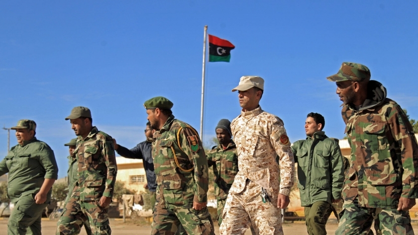 عناصر من الجيش الوطنى الليبى