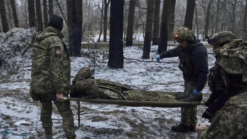 أحد مصابي الجيش الأوكراني-صورة أرشيفية