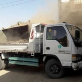 رفع 100 طن مخلفات صلبة من شوارع مدينة المنشاه