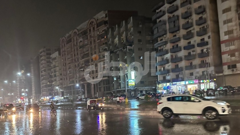 تساقط الأمطار في الإسكندرية - صورة أرشيفية
