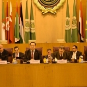 جانب من اجتماع جامعة الدول العربية بشأن ليبيا