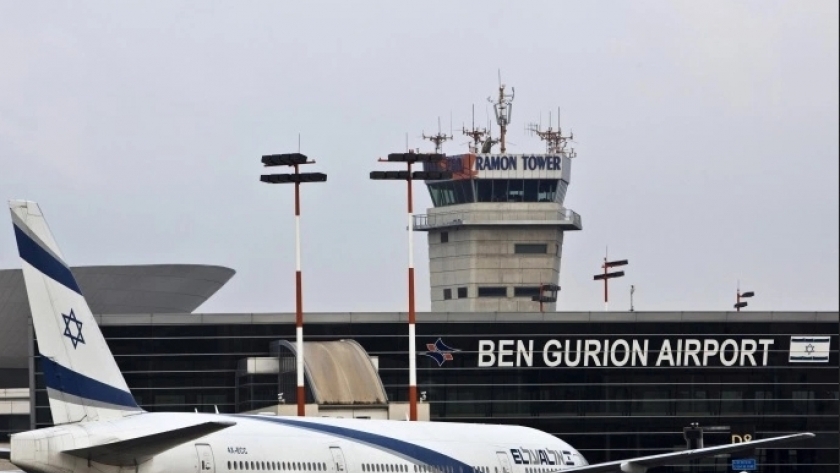طائرة إسرائيلية في مطار بن جوريون