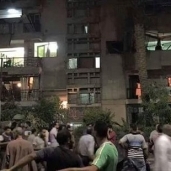آثار انفجار مبنى الأمن الوطني بشبرا الخيمة