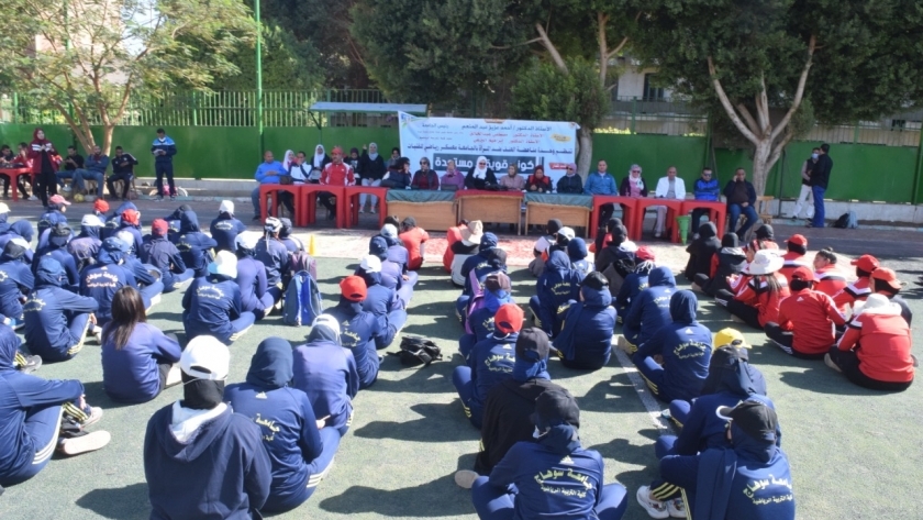 جامعة سوهاج تنظم معسكر رياضي للفتيات لمناهضة العنف ضد المرأة