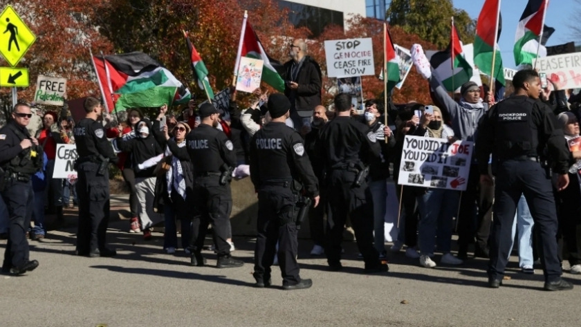 مظاهرات أمريكية لدعم فلسطين