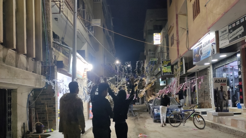 تجميل شوارع العريش أستعدادا لشهر رمضان