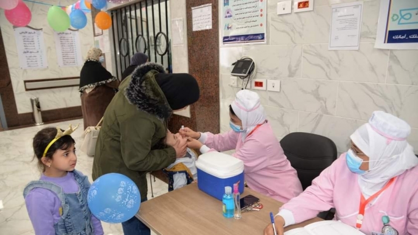 انطلاق حملة التطعيم ضد شلل الاطفال في الإسماعيلية