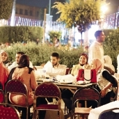 طلاب مشاركون فى حفل سحور جامعة القاهرة