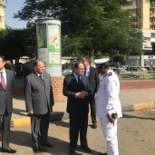 اللواء مجدى عبد الغفار وزير الداخلية أثناء الجولة الأمنية