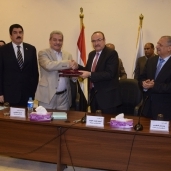 توقيع 3 بروتوكولات تعاون بين محافظة بني سويف والجامعة