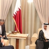 أمير قطر مع ظريف