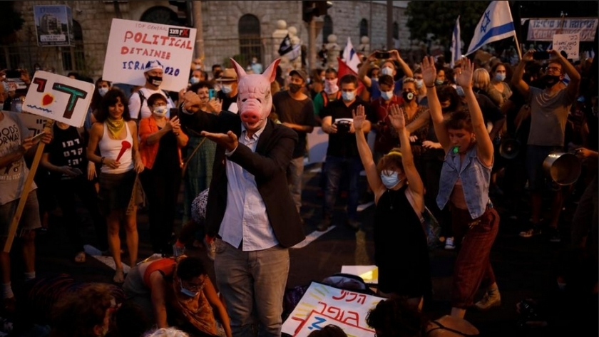 تظاهرات إسرائيلية ضد نتنياهو