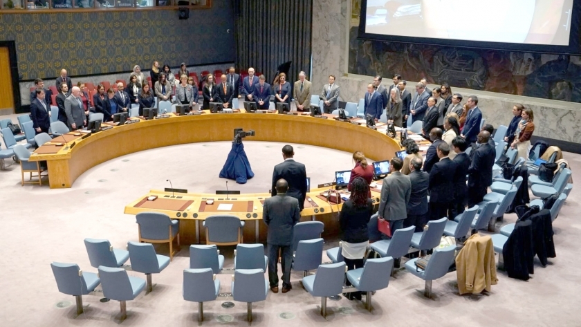 مجلس الأمن خلال جلسته حول غزة