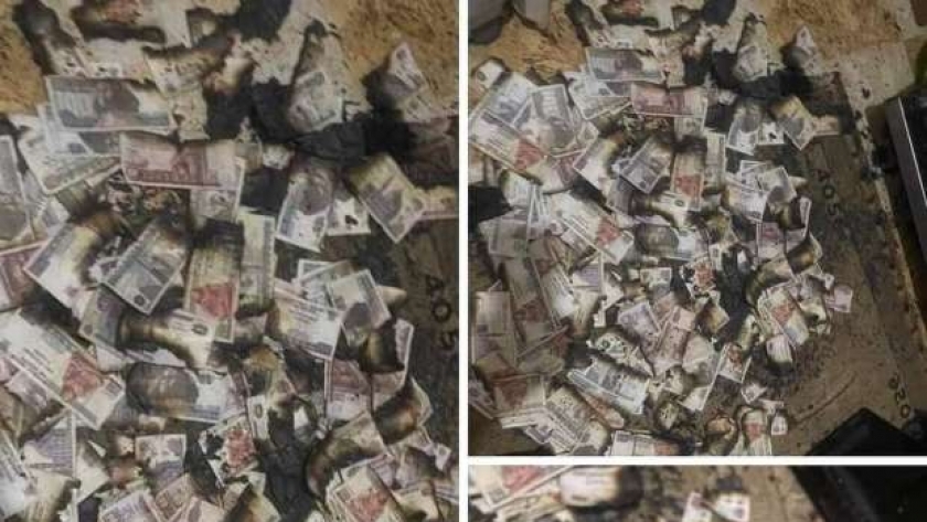 أموال المواطن المصري التي أصابها التلف نتيجة الحريق