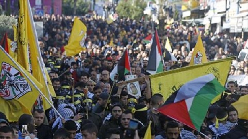 مسيرة لأنصار حركة فتح