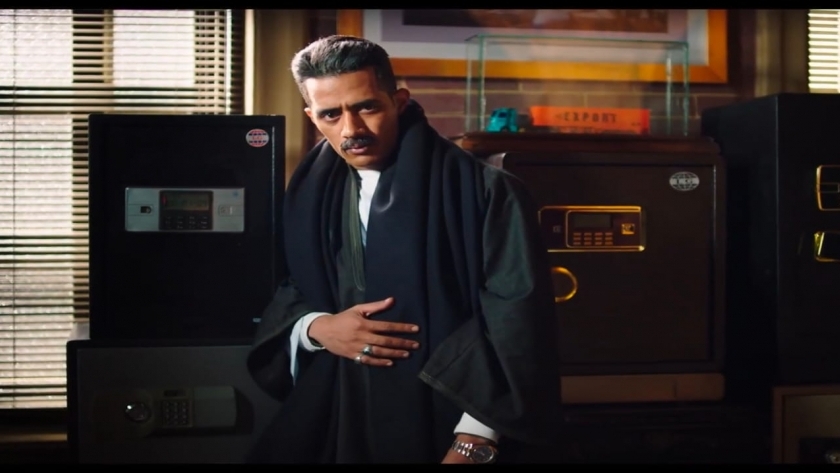 محمد رمضان في مشهد من مسلسل جعفر العمدة