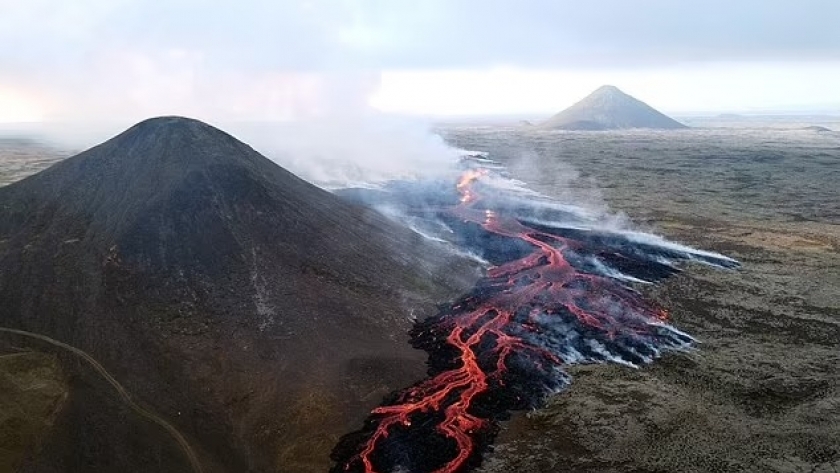 الثوران البركاني في أيسلندا