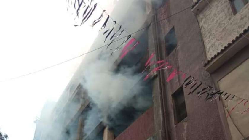 حريق مخزن بالإسكندرية