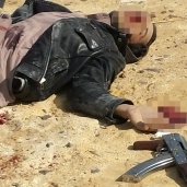 أحد الإرهابيين بعد مقتله