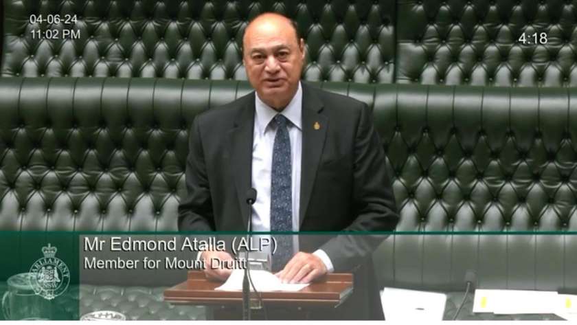 عضو البرلمان الأسترالي يشيد بجهود عضو التحالف الوطني