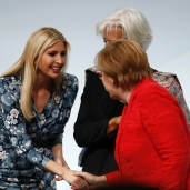 المستشارة الألمانية أنجيلا ميركل وإيفانكا ترامب ابنة الرئيس الأمريكي