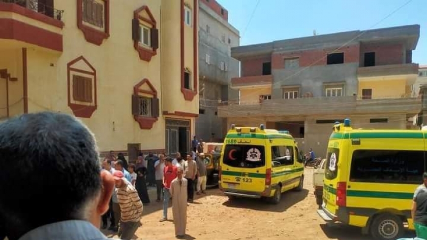 انهيار سقف درس خصوصي على الطلبة في كفر الشيخ