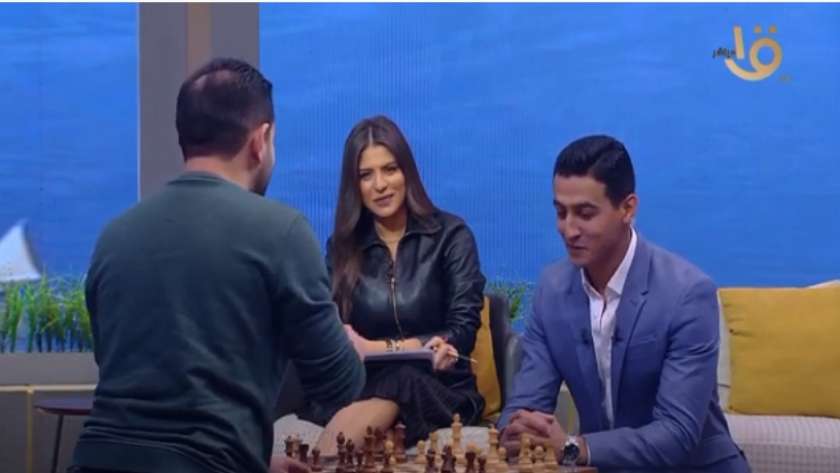 الإعلامي حسام حداد وبطل أفريقيا في الشطرنج