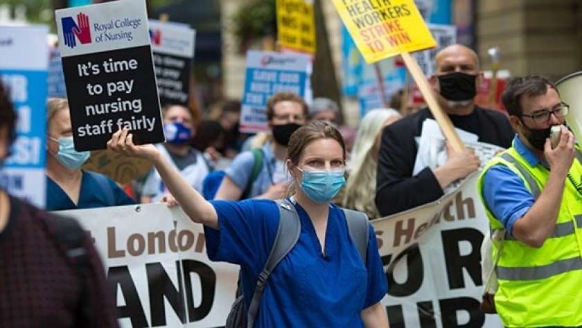 إضراب القطاع الصحي في بريطانيا