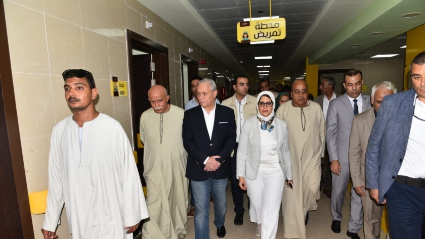 وزيرة الصحة تزور مستشفيات الاقصر