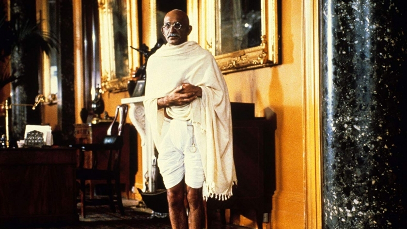 مشهد من فيلم غاندي