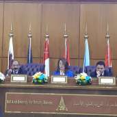 غادة والي خلال مؤتمر مكافحة الارهاب