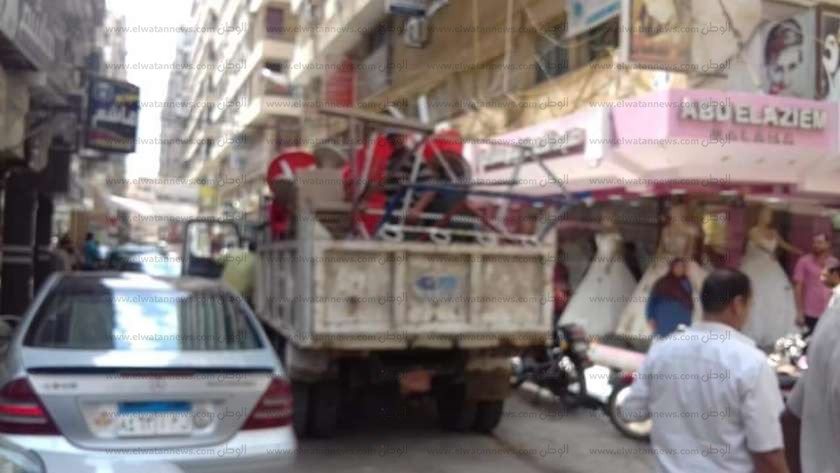 محافظ كفر الشيخ يتابع حملات رفع الإشغالات بشوارع العاصمة
