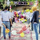 حفل استقبال الطلبة الجدد فى فنون جميلة جامعة الإسكندرية