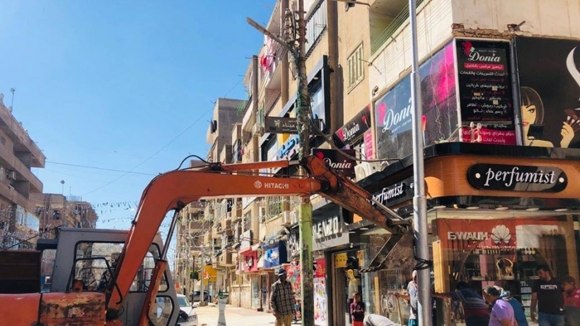 تطوير شارع النبوى المهندس في كفر الشيخ