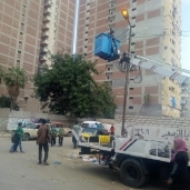 رفع كفاءة مستوى الكهرباء والإنارة بحي منتزة أول بالإسكندرية