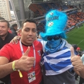 أحد مشجعي أوروجواي بعد انتهاء المبارة