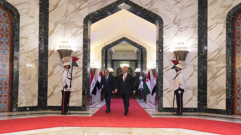 استقبال الرئيس عبدالفتاح السيسي