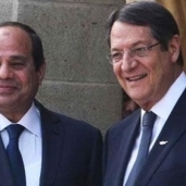الرئيس القبرصي في لقاء سابق مع الرئيس السيسي