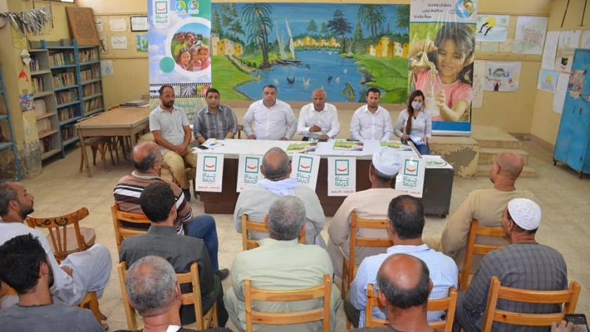 حملات توعية المواطنين بمشروعات "حياة كريمة" في الجيزة
