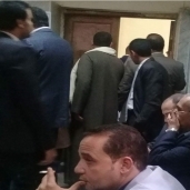 محامو المنيا خلال احتجاجاتهم