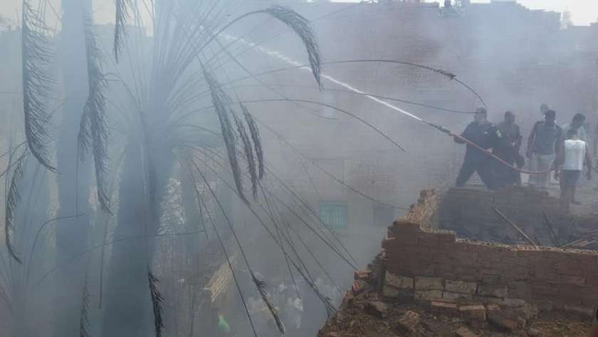 محافظ بني سويف يطمئن على إخماد حريق بمنطقة نخيل متاخمة لمدينة ناصر