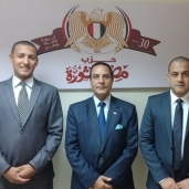 المهندس الحسيني تاج الدين مع اللواء محمد الشهاوي وأحمد أبوسنة