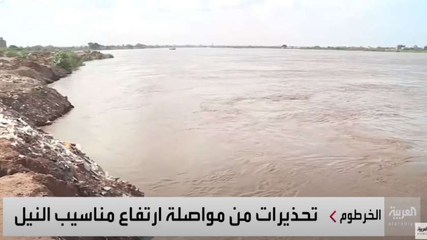 ارتفاع منسوب مياه النيل الأزرق في السودان