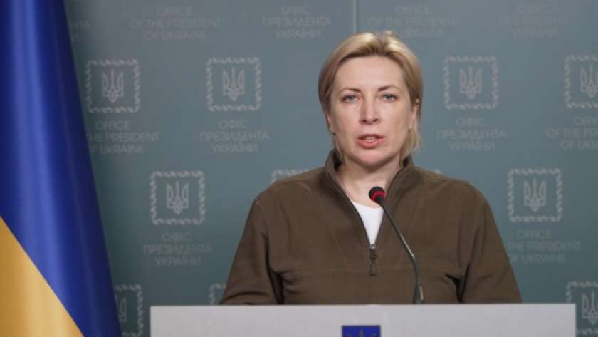 وزيرة إعادة دمج الأراضي الأوكرانية إيرينا فيريشوك