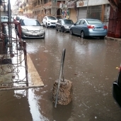 امطار تغرق شوارع بورسعيد