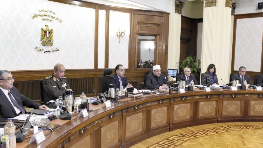 مجلس الوزراء خلال اجتماعه أمس برئاسة «مدبولى»