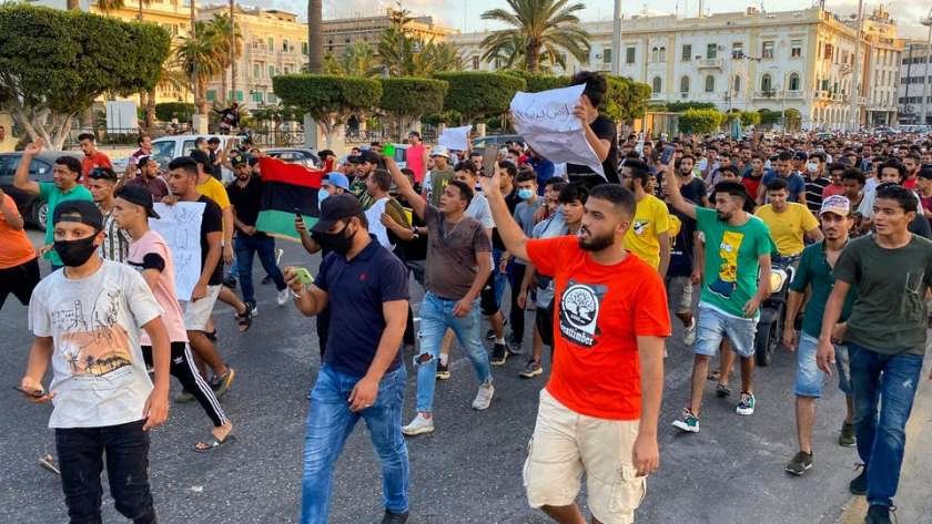 تظاهرات في العاصمة الليبية طرابلس